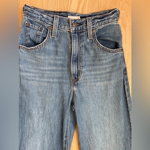 Cinch Baggy Blue Wide-Leg Women Levi’s Jeans - Picture 10 of 13